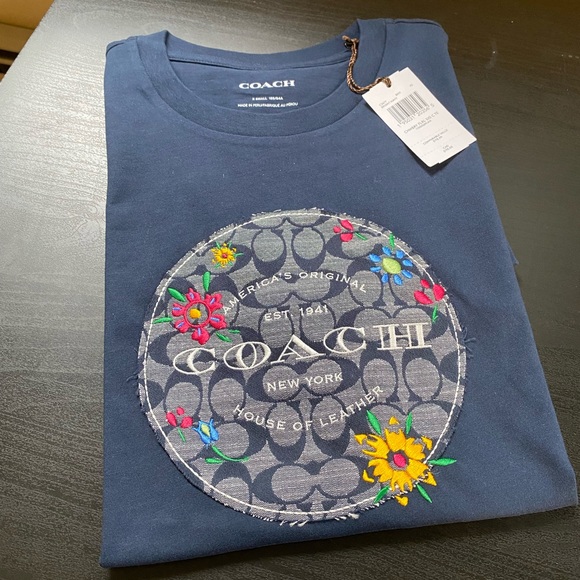 Coach Tops - Coach Women Floral Signature T-Shirt